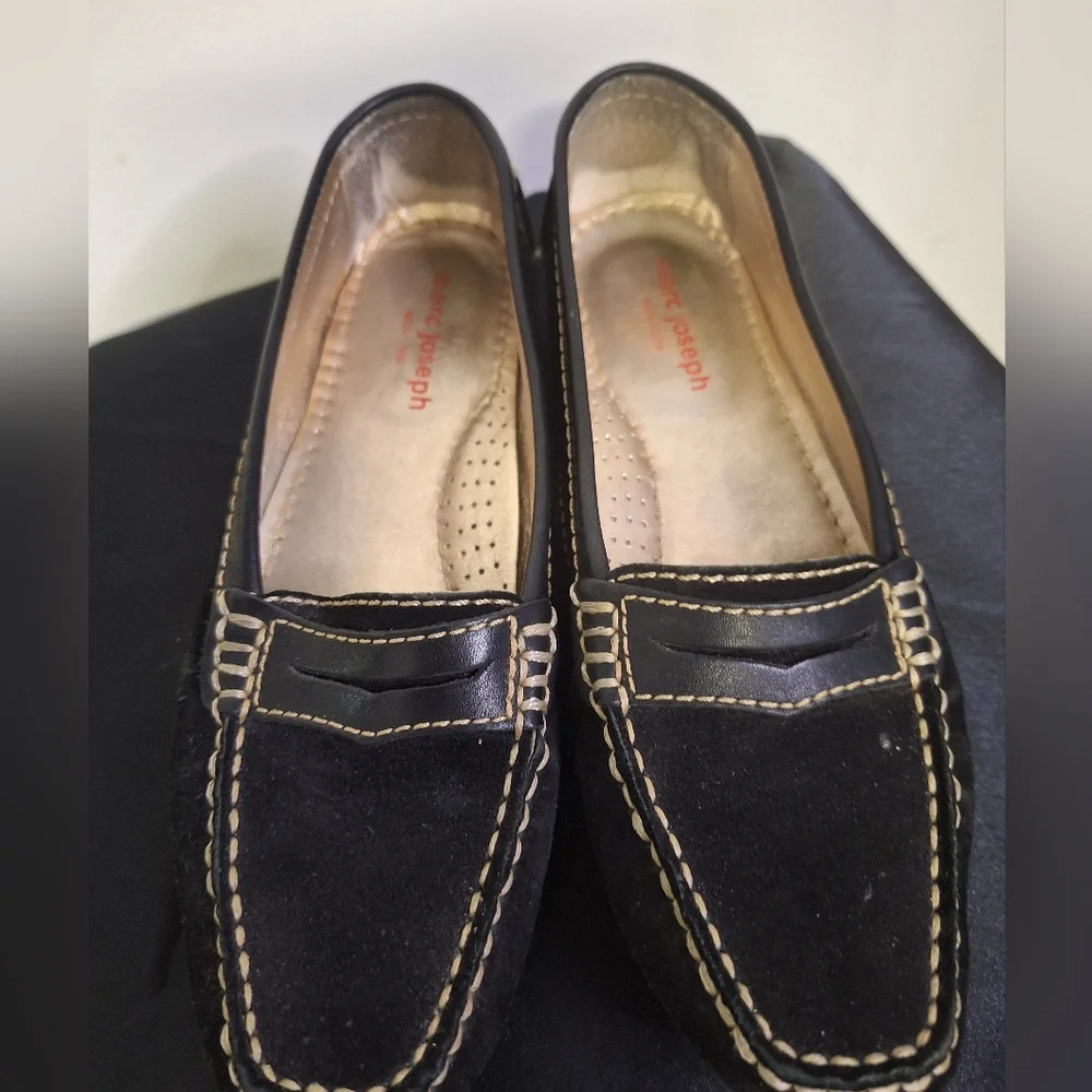 Mark Jaseph Black Leather Loafers for Women Size 6.5